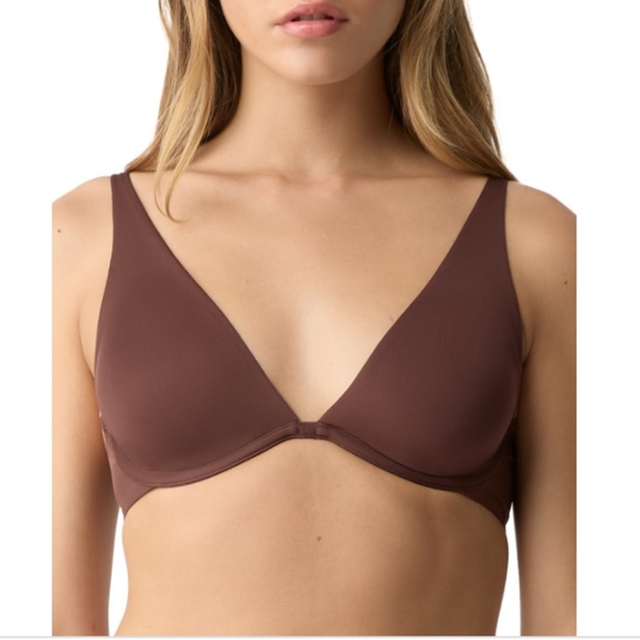 Gap Women's Everyday Essentials Full-Coverage Unlined Bra GPW00357 - Warm Dark - Picture 3 of 3